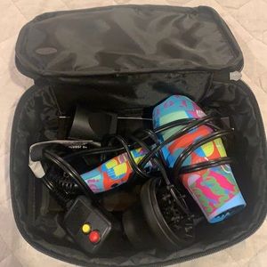 Amika mini hair dryer and velveteen smoothing balm